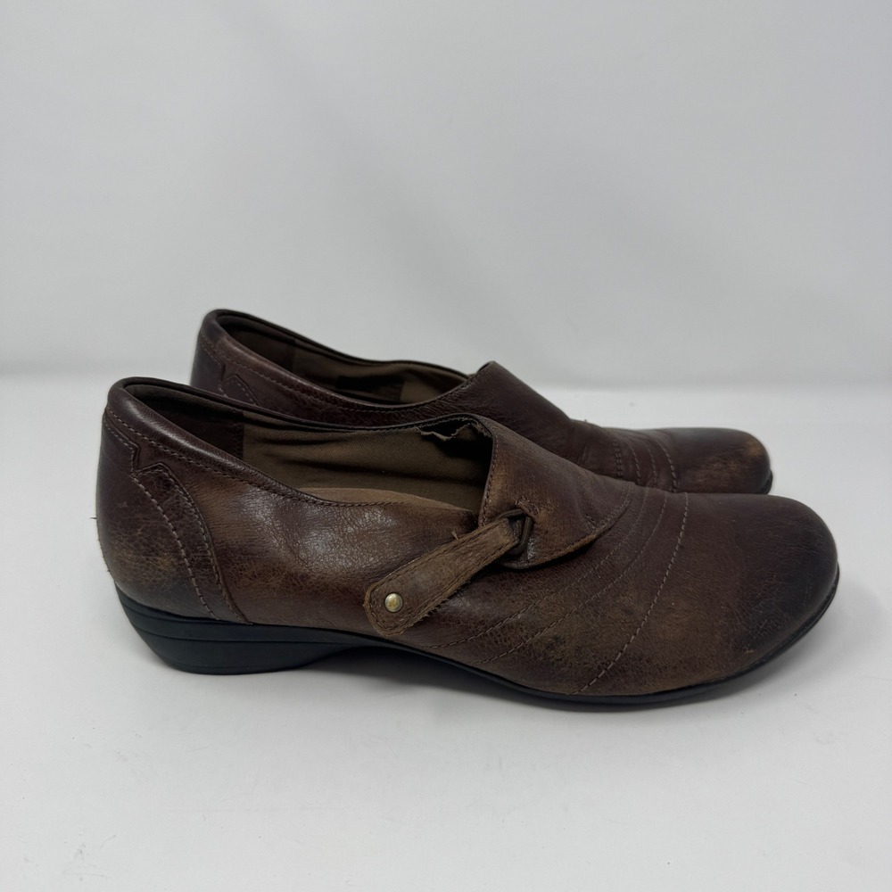 Dansko Womens 41 Brown Leather Mary Jane Slip On Comfort Loafers 5500230200